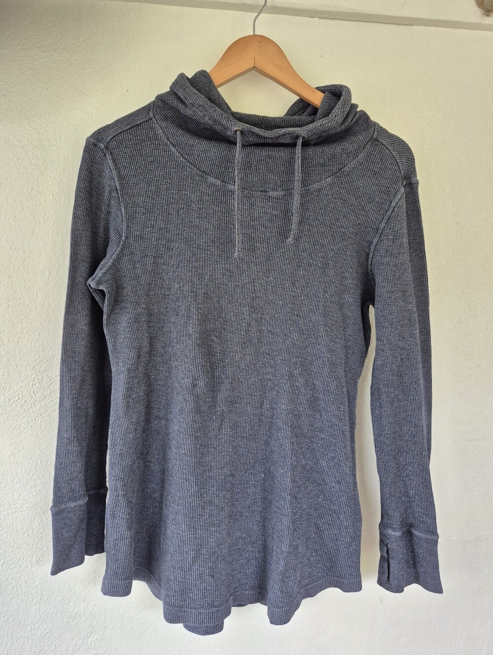 Patagonia Organic Cotton And Tencel Waffle Knit Hooded Top Size Small